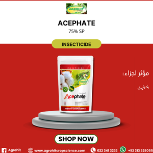 ایسیفیٹ 75 فیصد ایس پی – طاقتور آرگینو فاسفیٹ زہر برائے کیڑوں کا کنٹرول